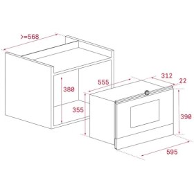 Resim Teka Mwr 22 Bı Vn Ankastre Mikrodalga Fırın, Vanilya, Country, Rustik, Retro 