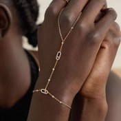 Resim Günlük Giyim ve Hediye İçin İdeal, Günlük Giyim Bileziği | Trendy Aksesuar | İncelik Detayları ile Şık Vintage Tarzı Ayarlanabilir Bakır Köle Bileziği, Rhinestone Detayları ile 