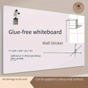 Resim Yapıştırıcısız Manyetik Beyaz Tahta Sticker | Çıkarılabilir & Duvar Dostu | Ev Yazı Panosu / Ofis Öğretim Kara Tahtası / Görünümsüz Duvar Kaplama 