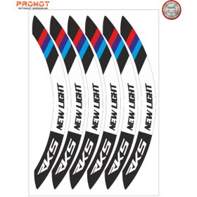 Resim PROMOT RKS NEWLİGHT UYUMLU JANT ŞERİDİ Motosiklet Aksesuar Jant Sticker 2 