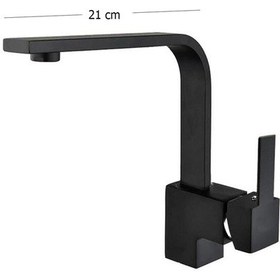 Resim Venita Mix Sıcak Soğuk Girişli Lavabo Bataryası Siyah 