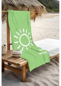 Resim Dijital Baskı Plaj Deniz Havlusu Hello Sunshine Desenli Peştamal Hvl0004 Renkli 