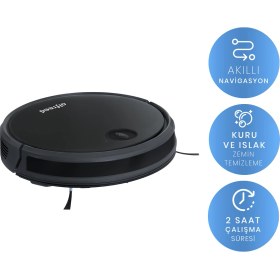 Resim Reeder Alfreed Akıllı Robot Süpürge Uzaktan Kumanda ile 120 dk Çalışma Süresi Düz Zemin İçin 
