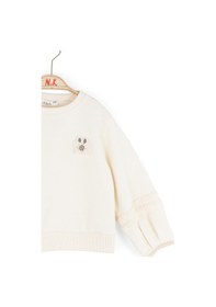 Resim Xo Kids Kız Çocuk Sweatşirt 1-4 Yaş 39603 Krem 