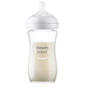 Resim Philips Avent Doğal Tepkili Cam Biberon 240ml 1+ Ay - 1 Ay 