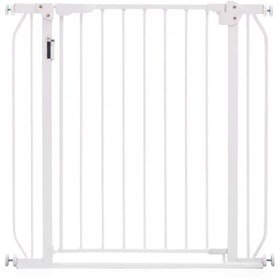 Resim Metal Güvenlik Kapısı 30cm Uzatma, Çift Kilit Sistemi, Otomatik Kapanma ve LED Işık Sensörü 