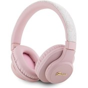 Resim Guess Tone On Tone Lisanslı Pu 4G Desen Kulak Üstü Bluetooth Kulaklık 