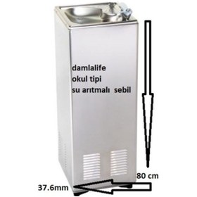 Resim Anaokulları Için Su Fışkırtmalı Okul Tipi Su Arıtmalı Sebil 