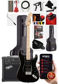 Resim Maxword Map-35bk-25amp Maple Klavye Ssh 25w Amfili Elektro Gitar Seti 