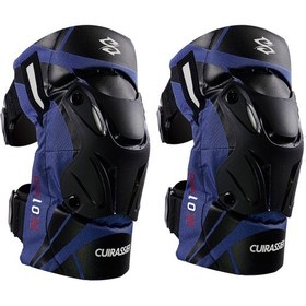 Resim Eternal Luck Geceleri Yansıtıcı 2 Motosiklet Sürüş Koruyucu Dizlik Koyu Mavi - Siyah 