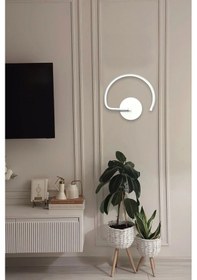 Resim Gigi Aplik Beyaz Renk Gün Işığı Ledli Banyo Led Duvar Aplik Beyaz 