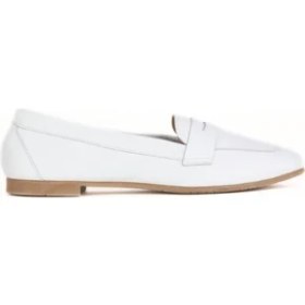Resim Bueno Shoes Beyaz Deri Kadın Loafer 01WY0801 01WY0801 