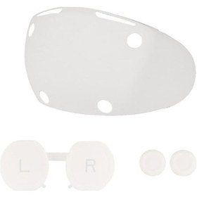 Resim Pazly Sony Playstation Vr2 Silikon Kapak Kulaklık Kılıfı + Lens Kapağı + 2 Başparmak Tutma Kapağı - Beyaz Beyaz 