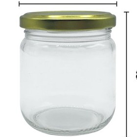 Resim Afracam 210 Ml Metal Kapaklı Şeffaf Cam Kavanoz 30 Adet Siyah 