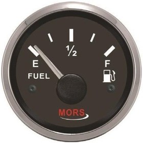 Resim Mors Yakıt Göstergesi 12-24V Çap 55Mm Siyah 