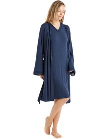 Resim Kadın Sabahlık 51607 - Lacivert 