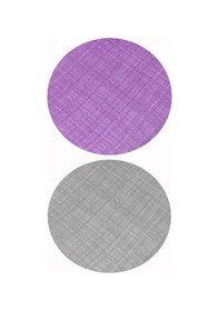 Resim Alla Turca Tek Kişilik Ranforce Çift Taraflı Nevresim Seti - Çarşafsız Mor/gri 