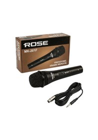 Resim Rose Mk-201f Kablolu El Mikrofonu - Metal Kasa 