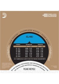 Resim D'addario Ej46 Klasik Gitar Tel Seti. Pro-Arte. Sılverplated Woun 