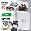 Resim Instax Wide Link Beyaz Akıllı Telefon Yazıcısı Ve 10'lu Film 