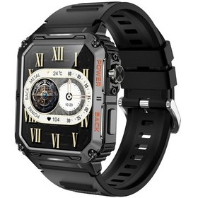 Resim Geeroyoo JZR-GY 1.91" Led Bluetooth Görüşme Kalp Ritmi Adımsayar Uyumlu Spor Siyah Akıllı Saat (İthalatçı Garantili) 