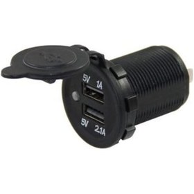 Resim Pano Tipi Usb 8-32V Giriş 5V 1A Ve 5V 2,1A Çıkış 30Mm 