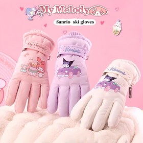 Resim 1 Çift Sanrio My Melody Eldiven - My Melody & Sanrio Karakterleri ile Sevimli Kalınlaştırılmış Kışlık Eldivenler, Peluş Polar Astar, Kar Oyunları, Açık Hava Aktiviteleri & Günlük Giyim için Sıcak (6-10 Yaş) - Elde Yıkanabilir, Karışık Renkler, Erkekler için Kış Eldivenleri 