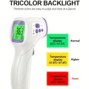 Resim GOXAWEE ART Dijital Kızılötesi Alın Termometresi, İskemik Uyarı ve Hafıza Özellikli - LCD Ekran, Temassız Şık Termometre Renkli İskelet Göstergesi ile Hijyenik Tek Tuşla Çalışma Evde Seyahat Sağlık için Yetişkinlerle uyumlu Kolay kullanım Net Sıcaklık görüntüsü ile Bellek Depolama ve uzun ömürlü performans için düşük voltajlı çalıştırma 