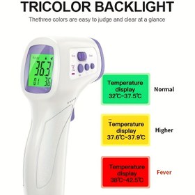 Resim GOXAWEE ART Dijital Kızılötesi Alın Termometresi, İskemik Uyarı ve Hafıza Özellikli - LCD Ekran, Temassız Şık Termometre Renkli İskelet Göstergesi ile Hijyenik Tek Tuşla Çalışma Evde Seyahat Sağlık için Yetişkinlerle uyumlu Kolay kullanım Net Sıcaklık görüntüsü ile Bellek Depolama ve uzun ömürlü performans için düşük voltajlı çalıştırma 