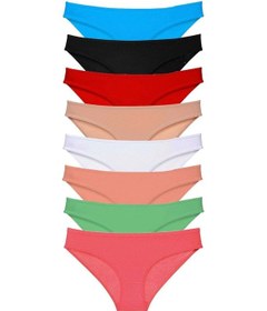 Resim 8 Adet Süper Eko Set Likralı Kadın Slip Külot Set 5 Çok Renkli 