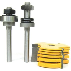 Resim Betty Becky Twexqny-8pc 1/4 Inç Şaft Yuvası, Montaj 6 Kesici ve 2 Mil Yönlendirici Bit Seti (Yurt Dışından) 