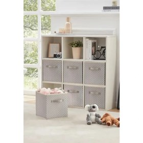 Resim 6'lı Desenli Dolap Içi Saklama Kutusu 30X30X30 cm 