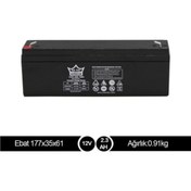 Resim Ortec 12v 2.3ah Bakımsız Kuru Akü 