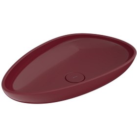 Resim Bocchi Etna Çanak Lavabo 58 cm Parlak Burgonya Bordosu 1114-072-0125 