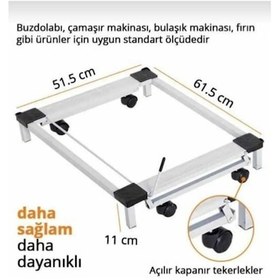 Resim Beyaz Eşya Altlığı Buzdolabı Bulaşık Çamaşır Makinesi Taşıma Altl 