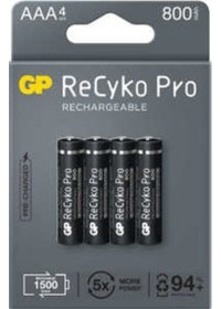 Resim GP Batteries ReCyko Pro 850 Serisi 800 mAh AAA İnce Ni-Mh Şarjlı 