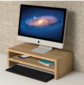 Resim Emkawood Beliz Monitör Yükseltici Laptop Sehpası Safir 