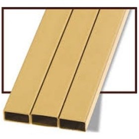 Resim Pirinç Profil Boru 15 X 15 Mm 1 Mt 
