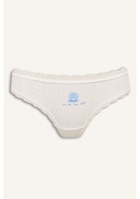 Resim Defacto Dantel Detaylı 3lü Slip Külot H7786ax26spwt16 Beyaz-wt16 