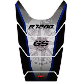 Resim GP Kompozit BMW R 1200 GS 2008-2012 Uyumlu Tank Pad Siyah-Mavi 