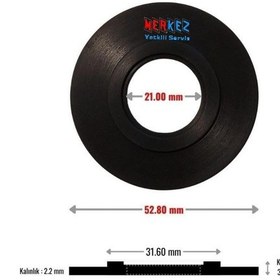 Resim Gömme Rezervuar İç Takım Boşaltma Contası Siyah 