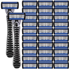 Resim 6 Katmanlı Manuel Tıraş Bıçağı Güzellik Aracı, Trimmer, Değiştirilebilir Bıçaklar ve Tıraş Tutucu ile, Erkeklerin Saç Alma, Yüz Saç Alma, Saç Kesme Makinesi, Saç Kesme Makinesi, Saç Bakımı Malzemeleri, Saç Bakımı, Kaymaz Sap, Kişisel Bakım ve Hediyeler, 10 Durum Erkeklerin Bakımı için Mükemmel, Günlük Tıraş için Gerekli Aracı 