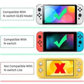 Resim Kavrama Çevirme Dikey Braketi Ns Oled/anahtarı Oyun Konsolu Joystick Lıght Blue 