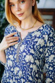 Resim VIOLA ELBİSE MAVİ JAY25-19 - S/M 