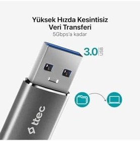 Resim USB-A 3.0 – Type-C OTG Dönüştürücü Adaptör 