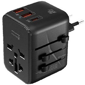 Resim Linktech C325 20W GaN Evrensel Şarj Adaptörü EU AUS USA UK 