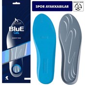 Resim Blue Gel Memory Foam, Günlük, Sneaker Ayakkabılar Için Hafızalı, Darbe Emici Konfor Tabanlık 