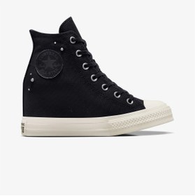 Resim Converse Chuck Taylor All Star Wedge Kadın Siyah Sneaker 