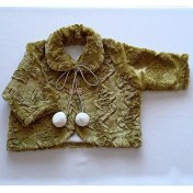 Resim Momsandbabies Armağanlik Yeşil Renkli Kız Bebek Ceketi 