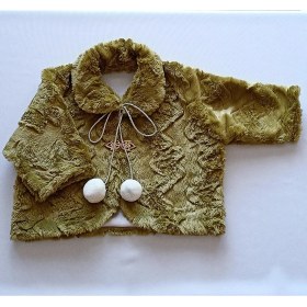 Resim Momsandbabies Armağanlik Yeşil Renkli Kız Bebek Ceketi 